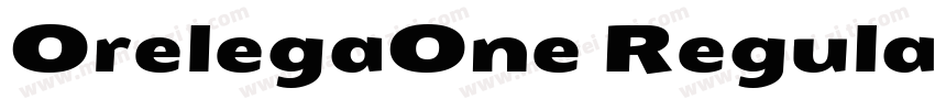 OrelegaOne Regular字体转换